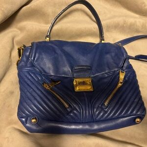 Blue Leather Miu Miu Purse